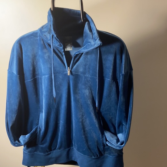 Champion blue velour sweatshirt - Picture 2 of 5